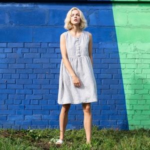 Not Perfect Linen MAMA Dress